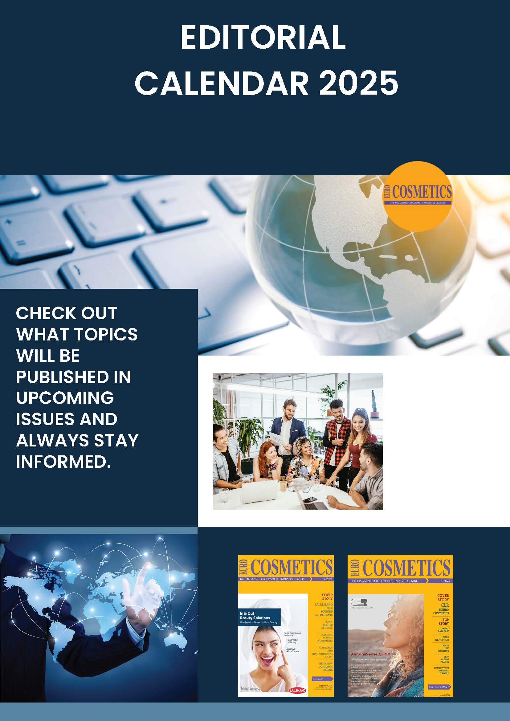 EURO COSMETICS Magazine • Editorial Calendar • Euro Cosmetics • Euro Cosmetics